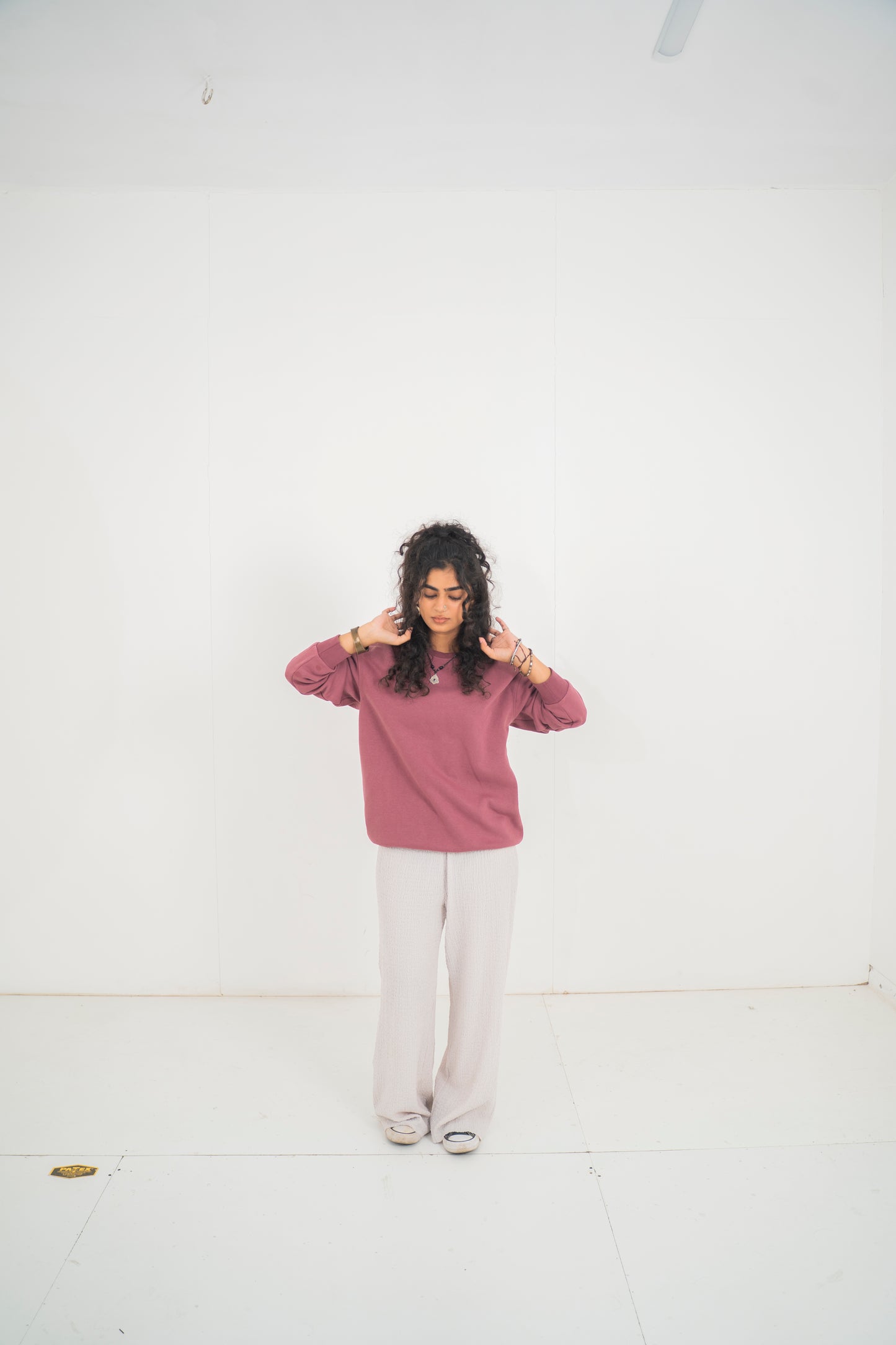 Mauve oversized sweatshirt