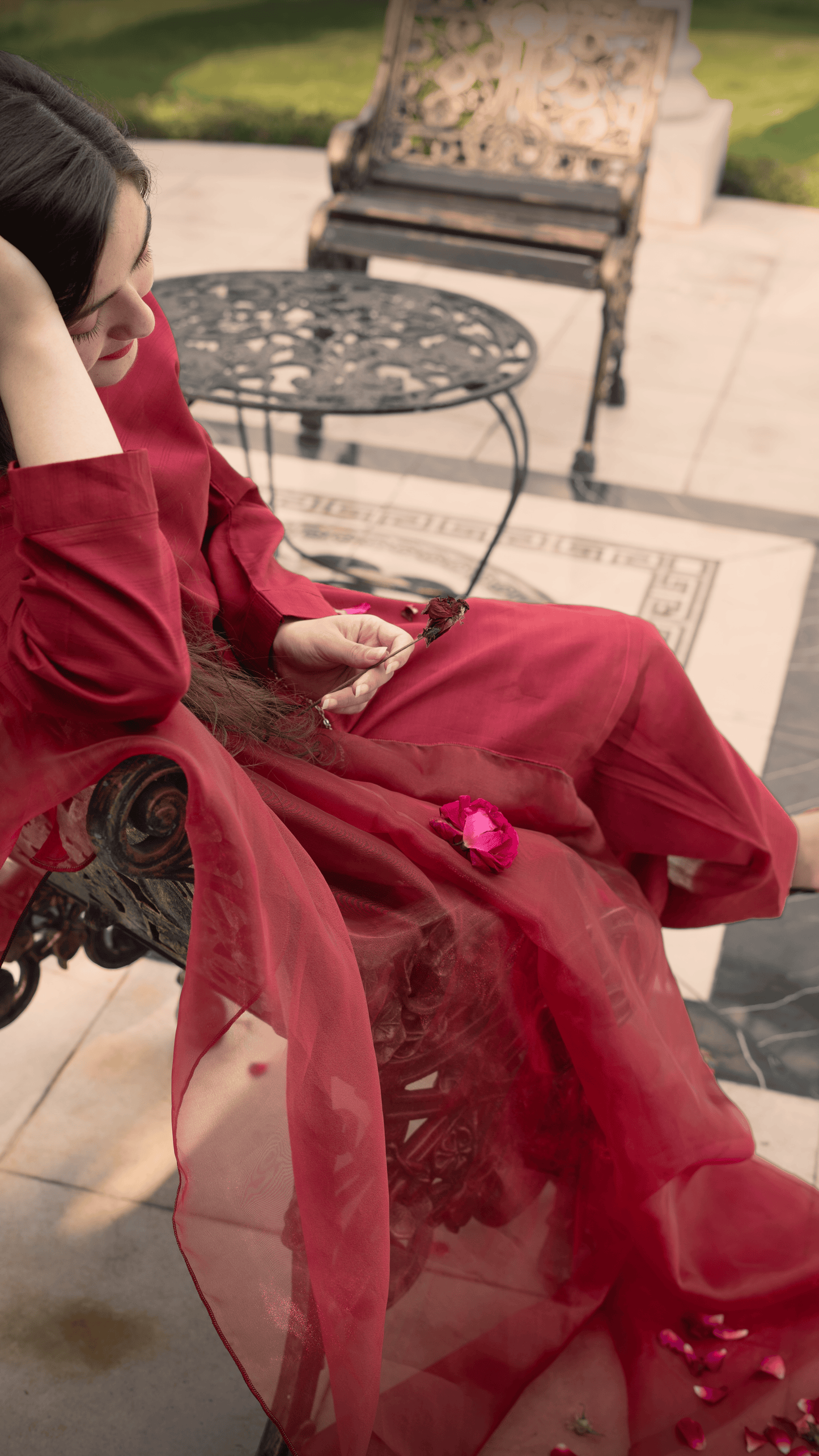 Maroon Farshi 3pc Set