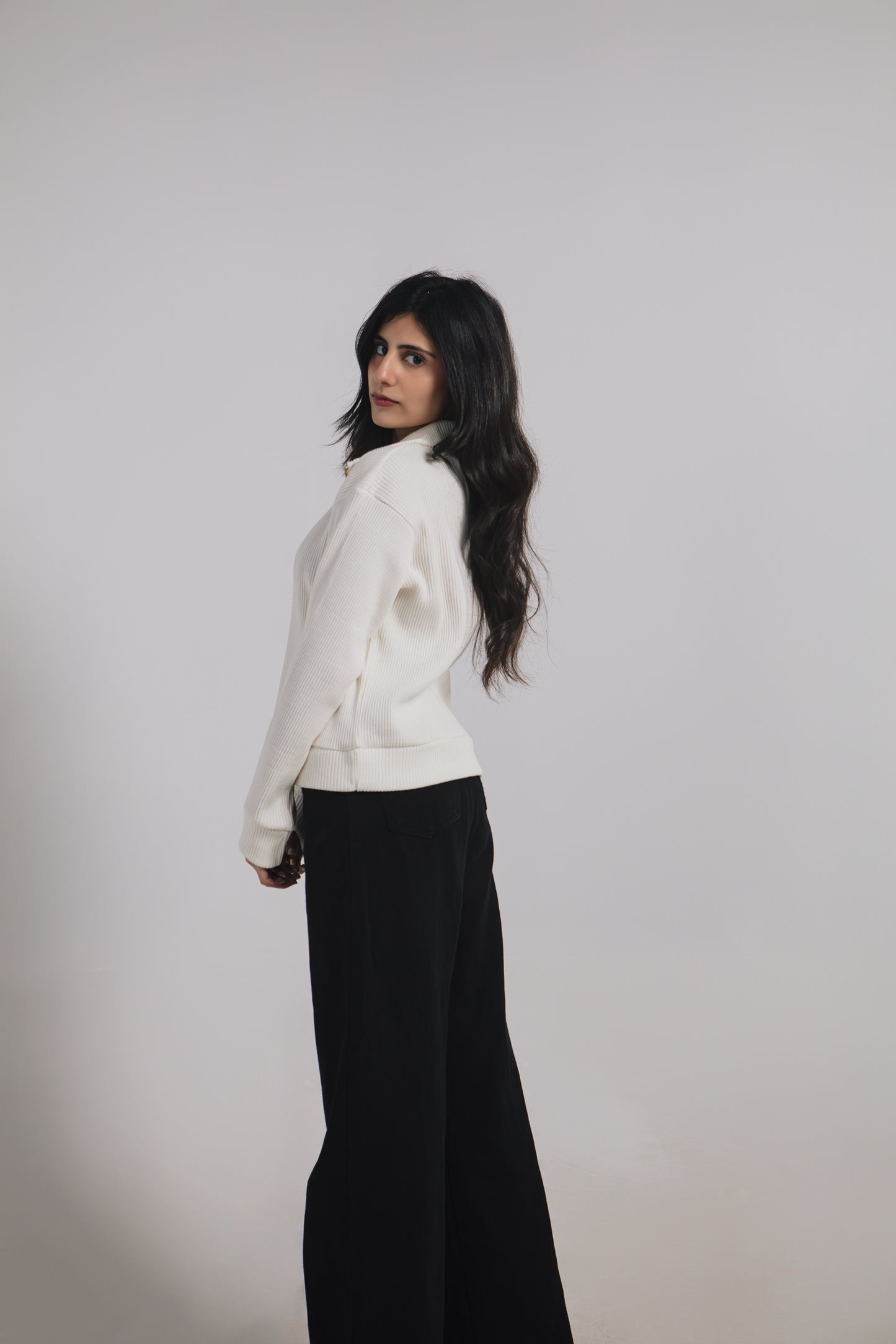 Vanilla Haze Ribbed Sweater