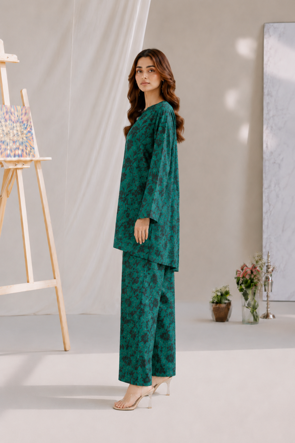 Aqua Pearl 2pc Printed