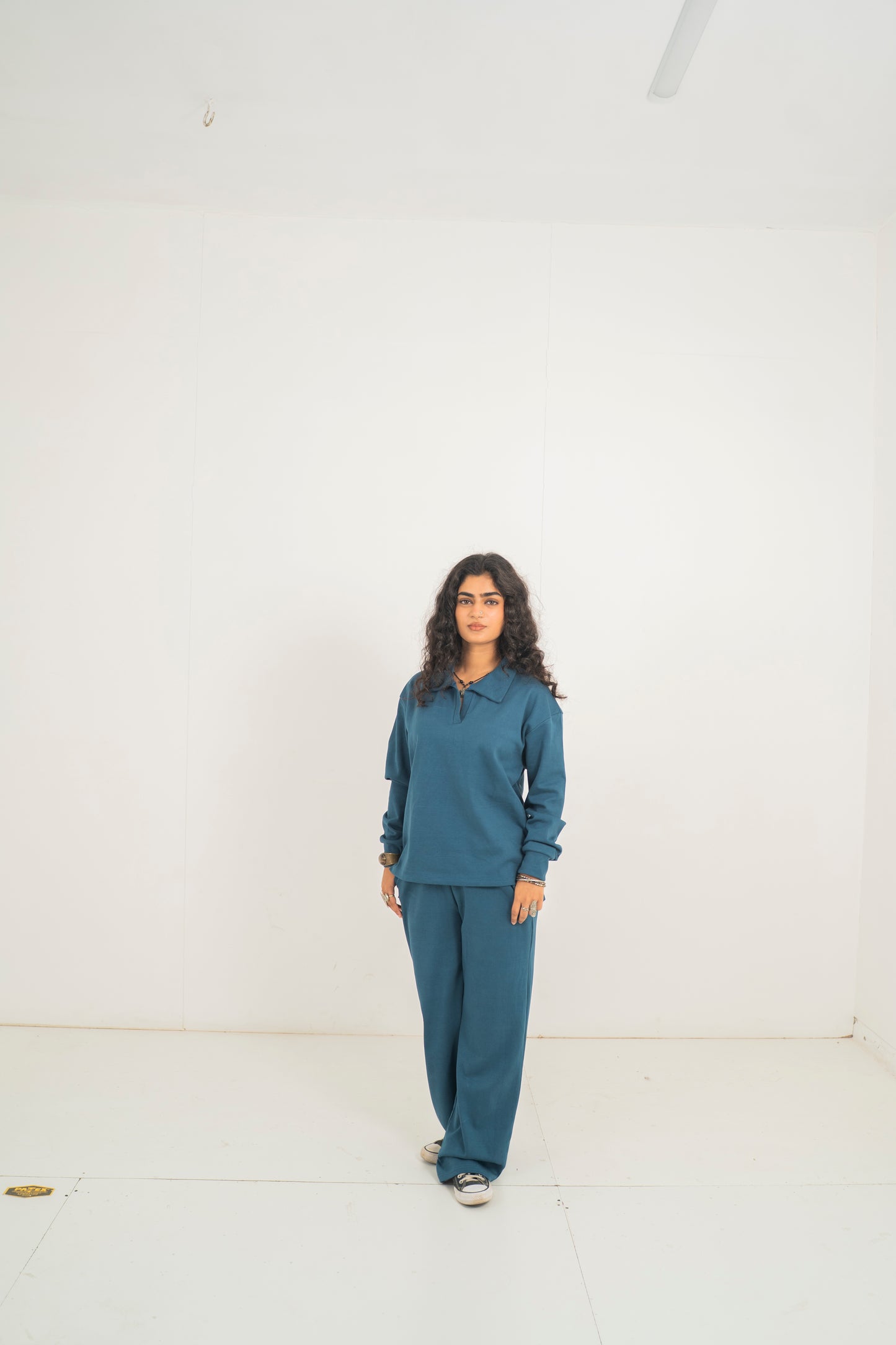 Teal textured coord
