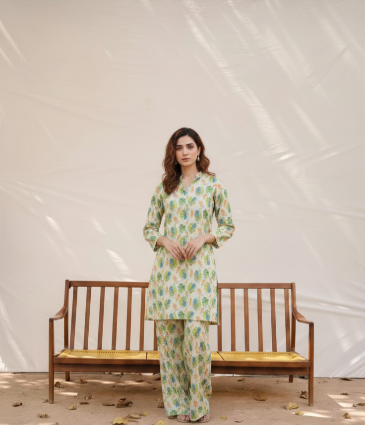 Garden Breeze 2pc Printed