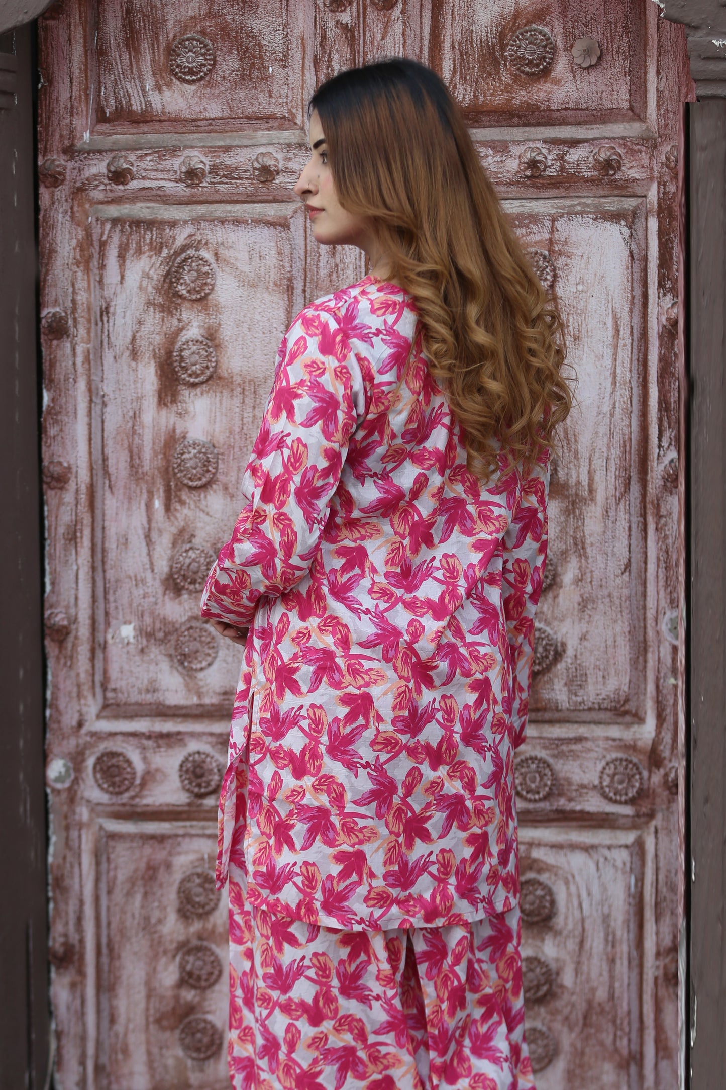 Pink Peony 2pc farshi set